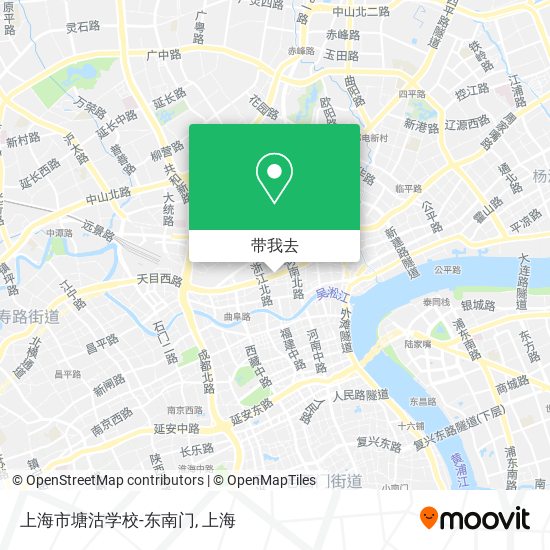 上海市塘沽学校-东南门地图