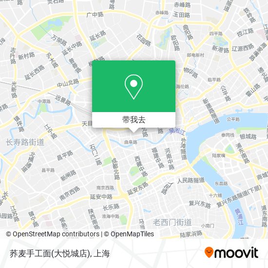 荞麦手工面(大悦城店)地图