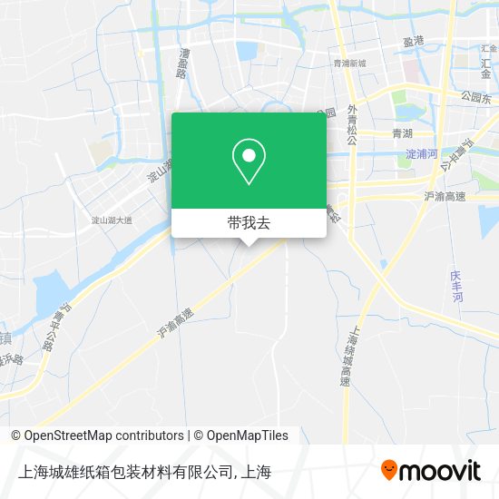 上海城雄纸箱包装材料有限公司地图