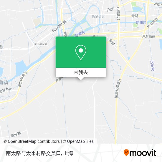 南太路与太来村路交叉口地图
