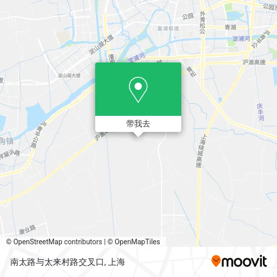 南太路与太来村路交叉口地图
