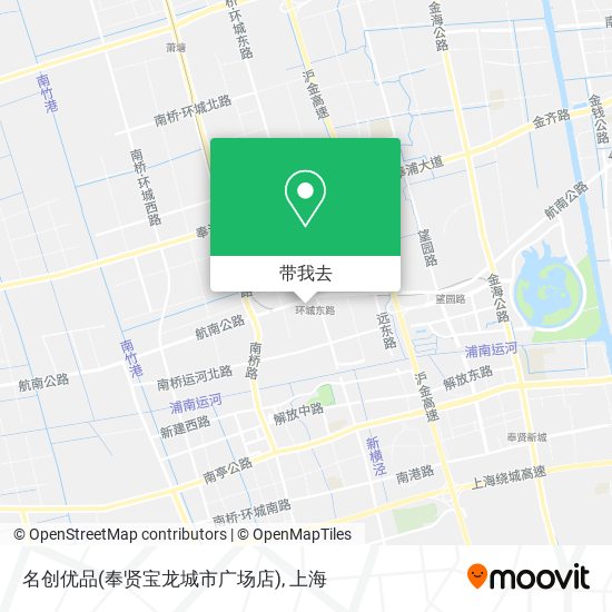 名创优品(奉贤宝龙城市广场店)地图