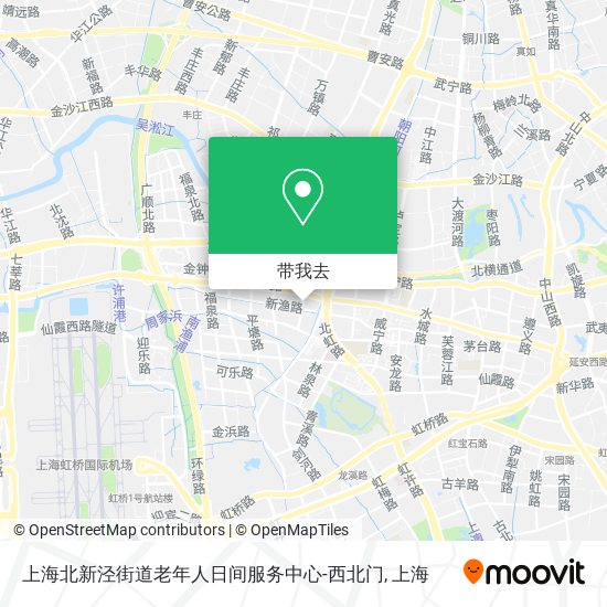 上海北新泾街道老年人日间服务中心-西北门地图