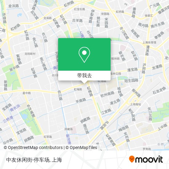 中友休闲街-停车场地图