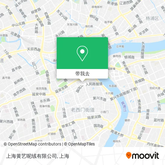 上海黄艺呢绒有限公司地图