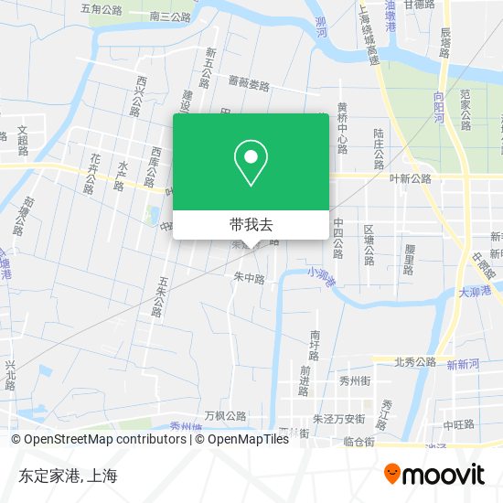 东定家港地图