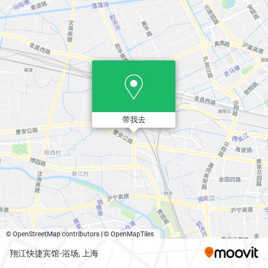 翔江快捷宾馆-浴场地图