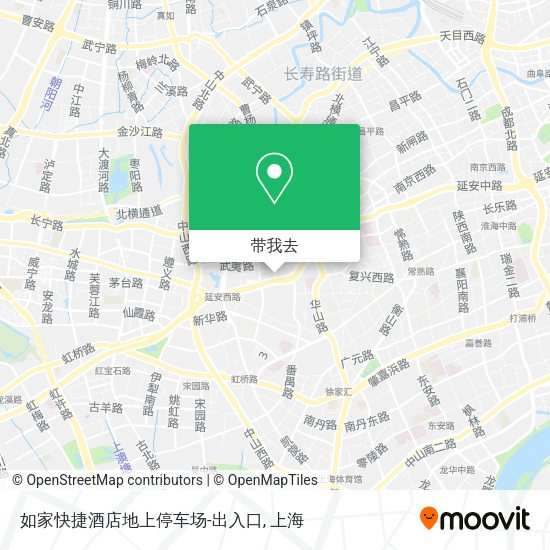 如家快捷酒店地上停车场-出入口地图
