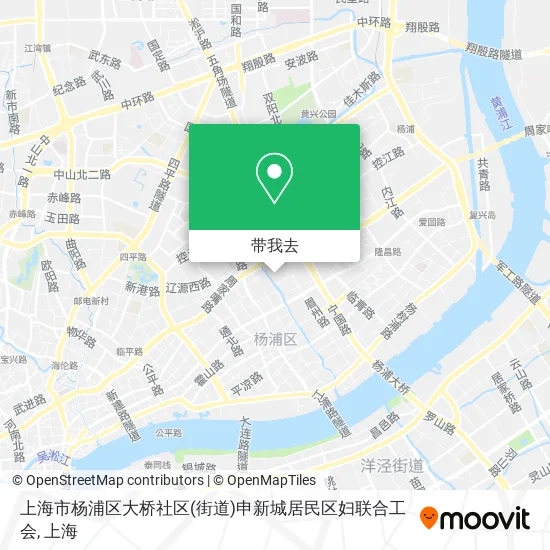 上海市杨浦区大桥社区(街道)申新城居民区妇联合工会地图