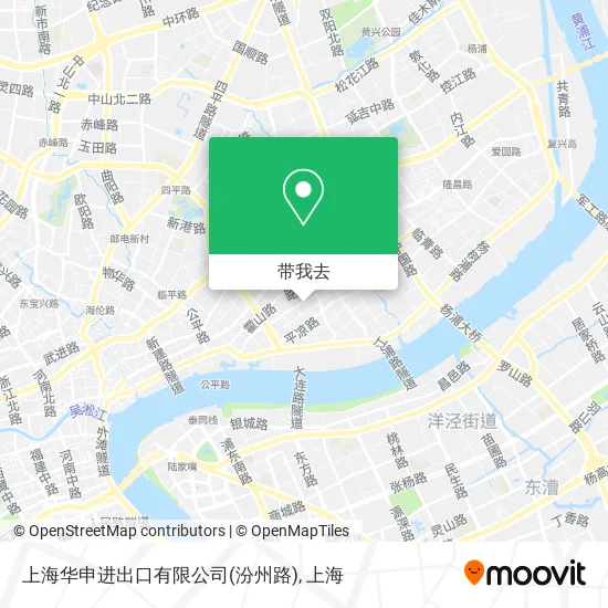 上海华申进出口有限公司(汾州路)地图