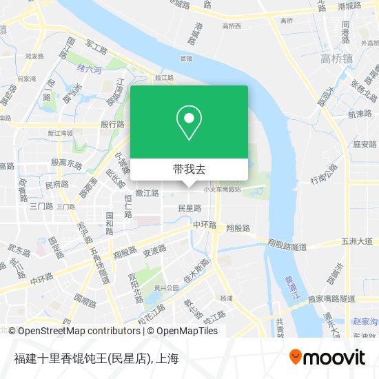 福建十里香馄饨王(民星店)地图