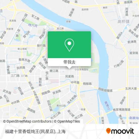 福建十里香馄饨王(民星店)地图