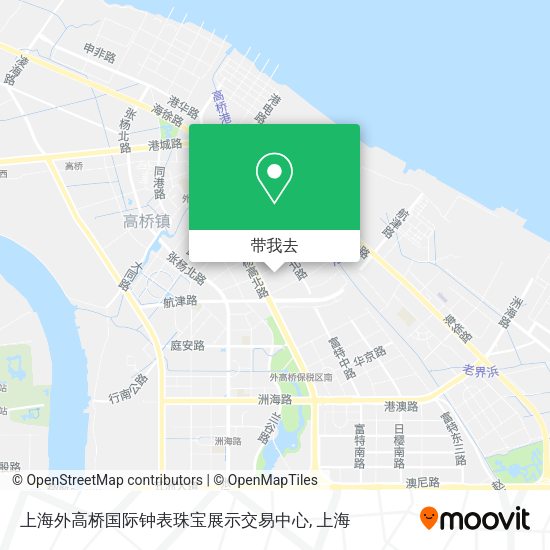 上海外高桥国际钟表珠宝展示交易中心地图