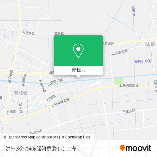 洪朱公路/浦东运河桥(路口)地图