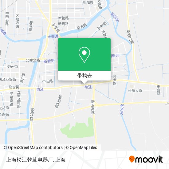 上海松江乾茸电器厂地图