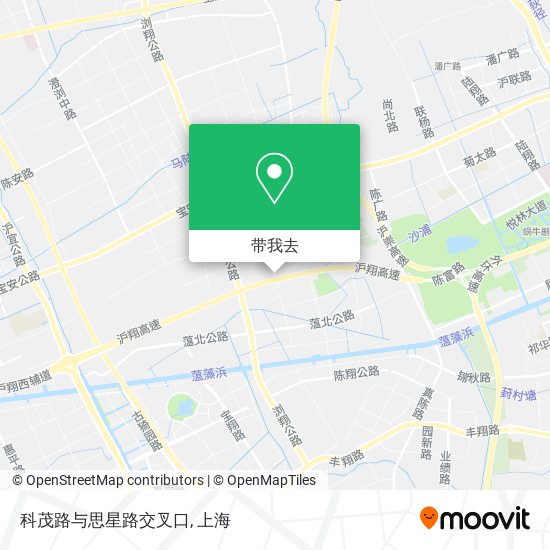 科茂路与思星路交叉口地图