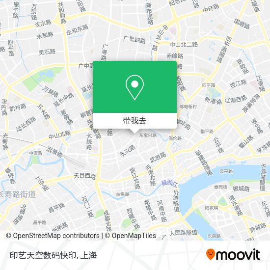 印艺天空数码快印地图