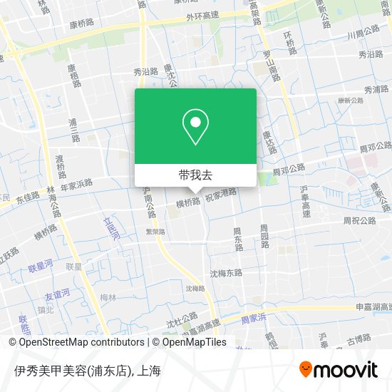 伊秀美甲美容(浦东店)地图