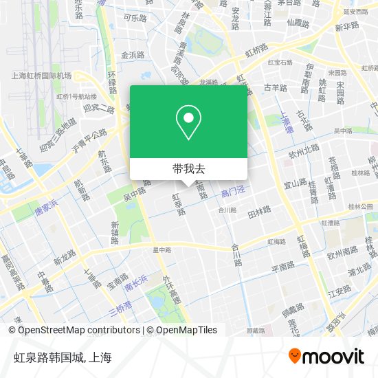 虹泉路韩国城地图