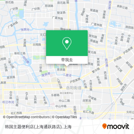 韩国主题便利店(上海通跃路店)地图