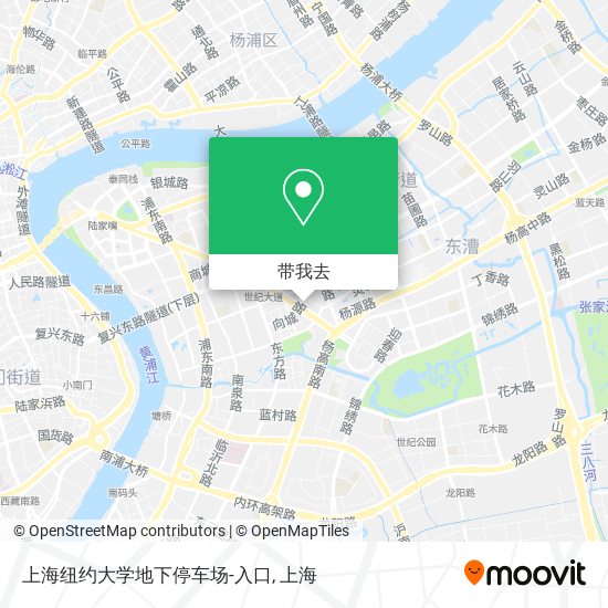 上海纽约大学地下停车场-入口地图