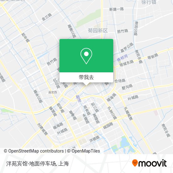 泮苑宾馆-地面停车场地图
