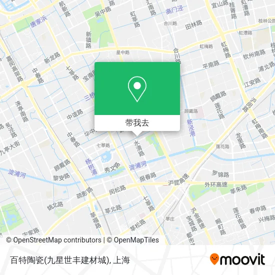 百特陶瓷(九星世丰建材城)地图