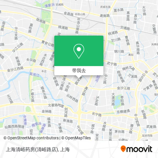 上海清峪药房(清峪路店)地图