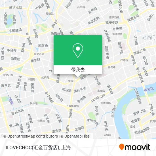 ILOVECHOC(汇金百货店)地图