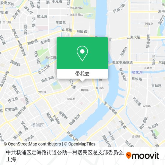 中共杨浦区定海路街道公助一村居民区总支部委员会地图