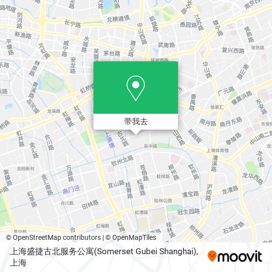上海盛捷古北服务公寓(Somerset Gubei Shanghai)地图
