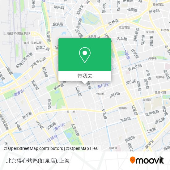 北京得心烤鸭(虹泉店)地图