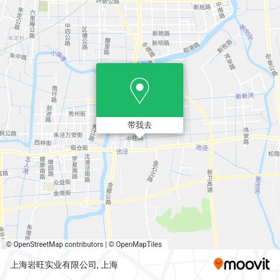 上海岩旺实业有限公司地图
