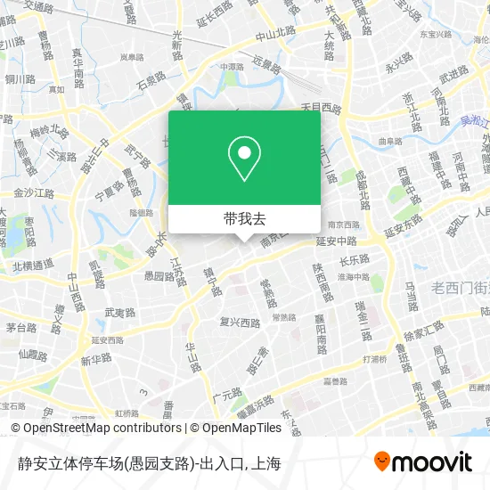 静安立体停车场(愚园支路)-出入口地图