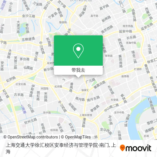 上海交通大学徐汇校区安泰经济与管理学院-南门地图