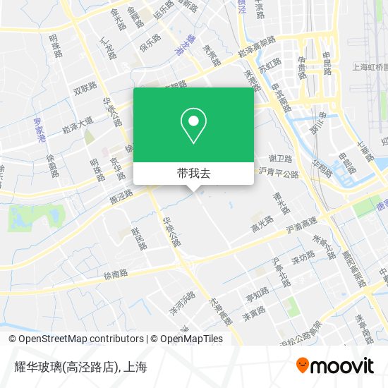 耀华玻璃(高泾路店)地图