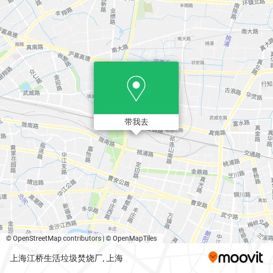 上海江桥生活垃圾焚烧厂地图