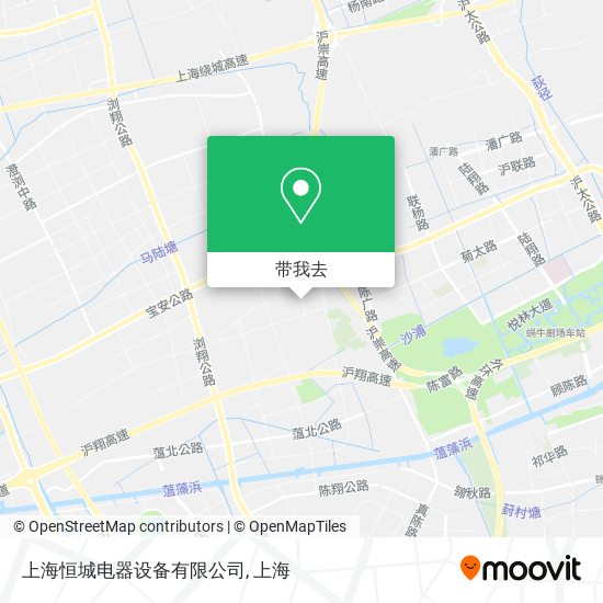 上海恒城电器设备有限公司地图