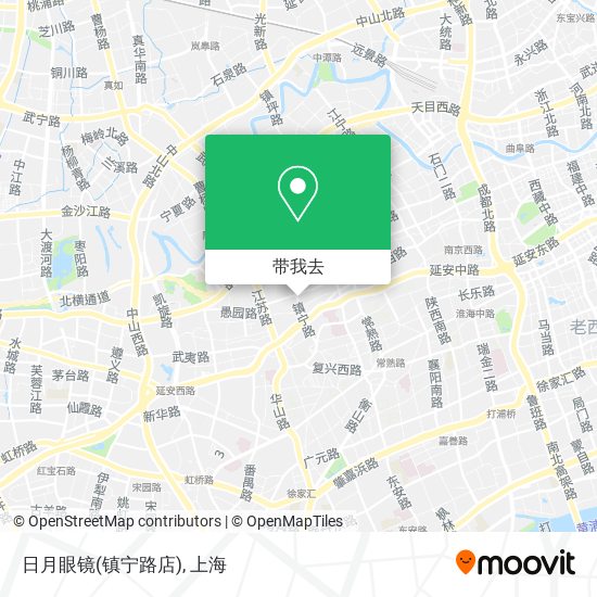 日月眼镜(镇宁路店)地图