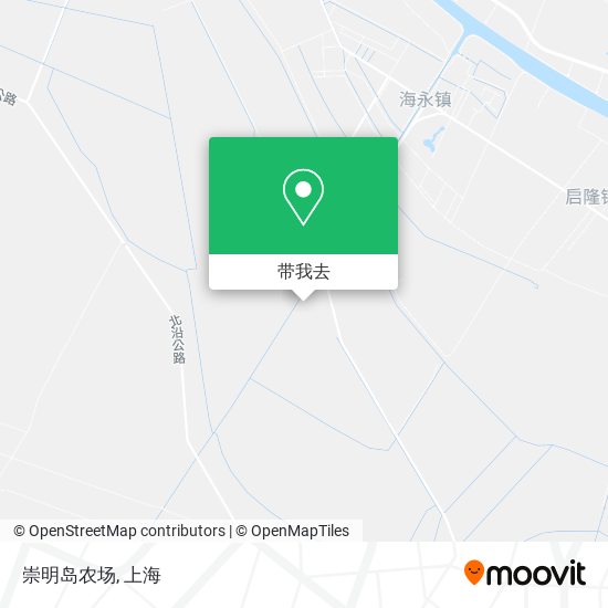 崇明岛农场地图