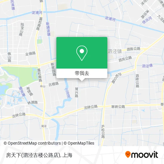 房天下(泗泾古楼公路店)地图