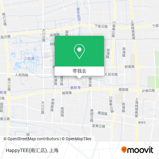 HappyTEE(南汇店)地图