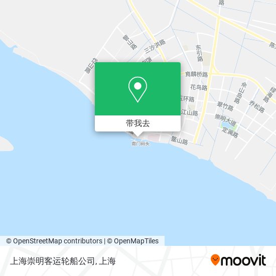 上海崇明客运轮船公司地图