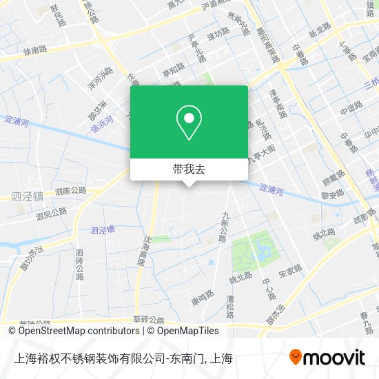 上海裕权不锈钢装饰有限公司-东南门地图