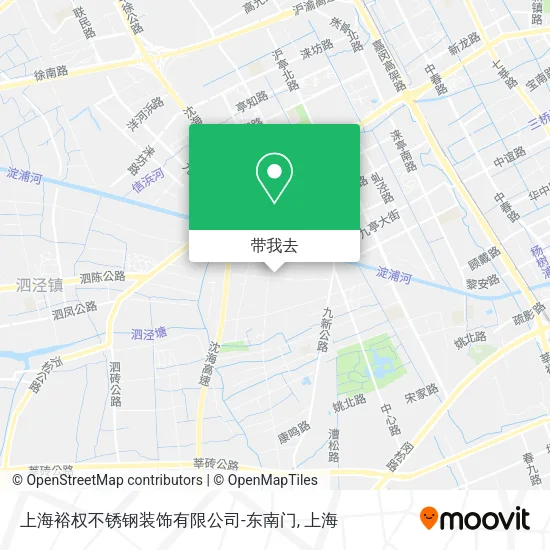 上海裕权不锈钢装饰有限公司-东南门地图