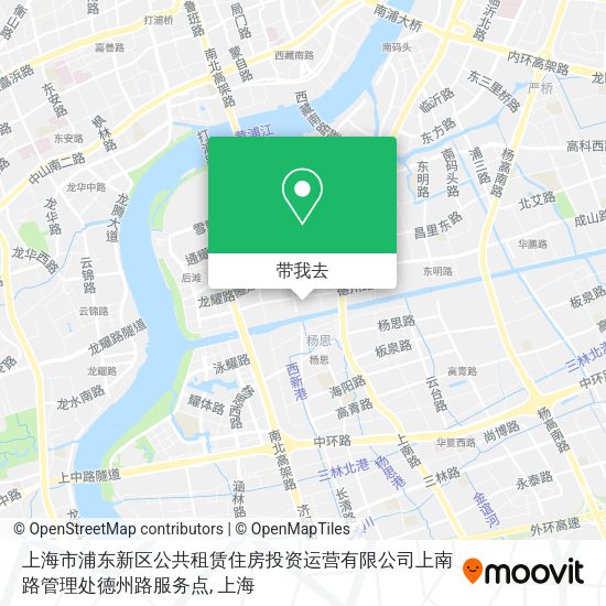 上海市浦东新区公共租赁住房投资运营有限公司上南路管理处德州路服务点地图