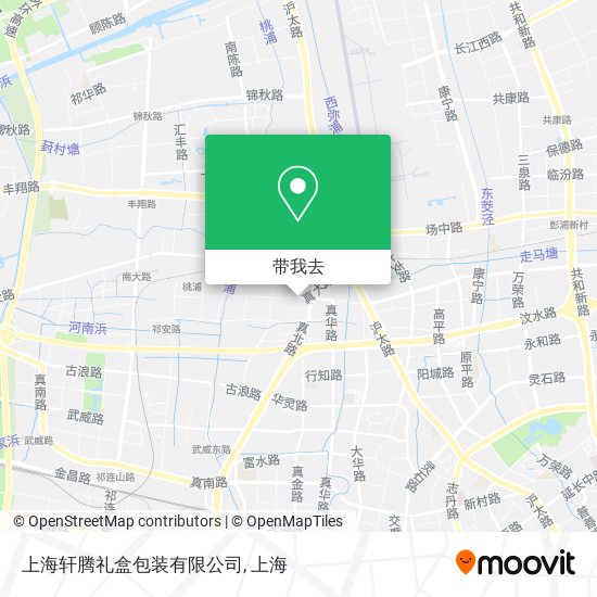 上海轩腾礼盒包装有限公司地图