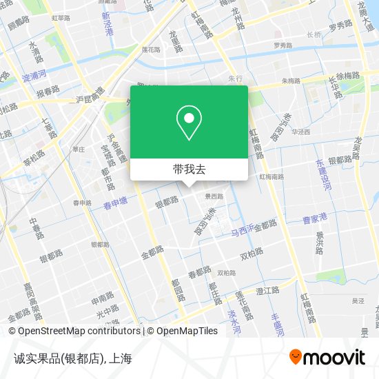 诚实果品(银都店)地图