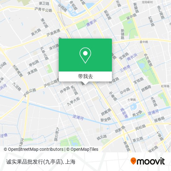 诚实果品批发行(九亭店)地图