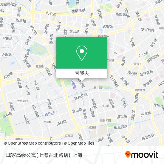 城家高级公寓(上海古北路店)地图
